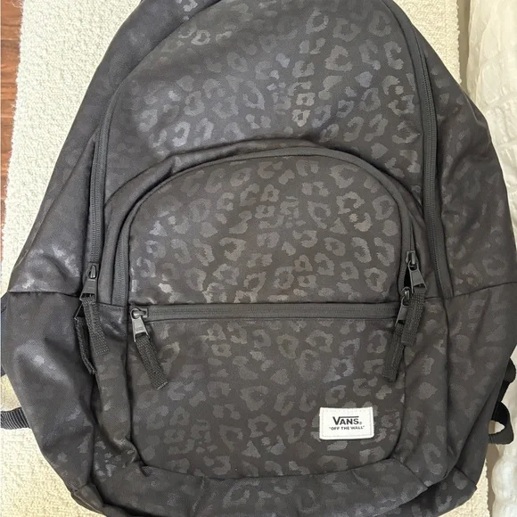 Black Leopard Print Backpack Vans Backpack Leopard Vans Ranged